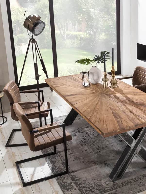 Tischgestell Roheisen used look