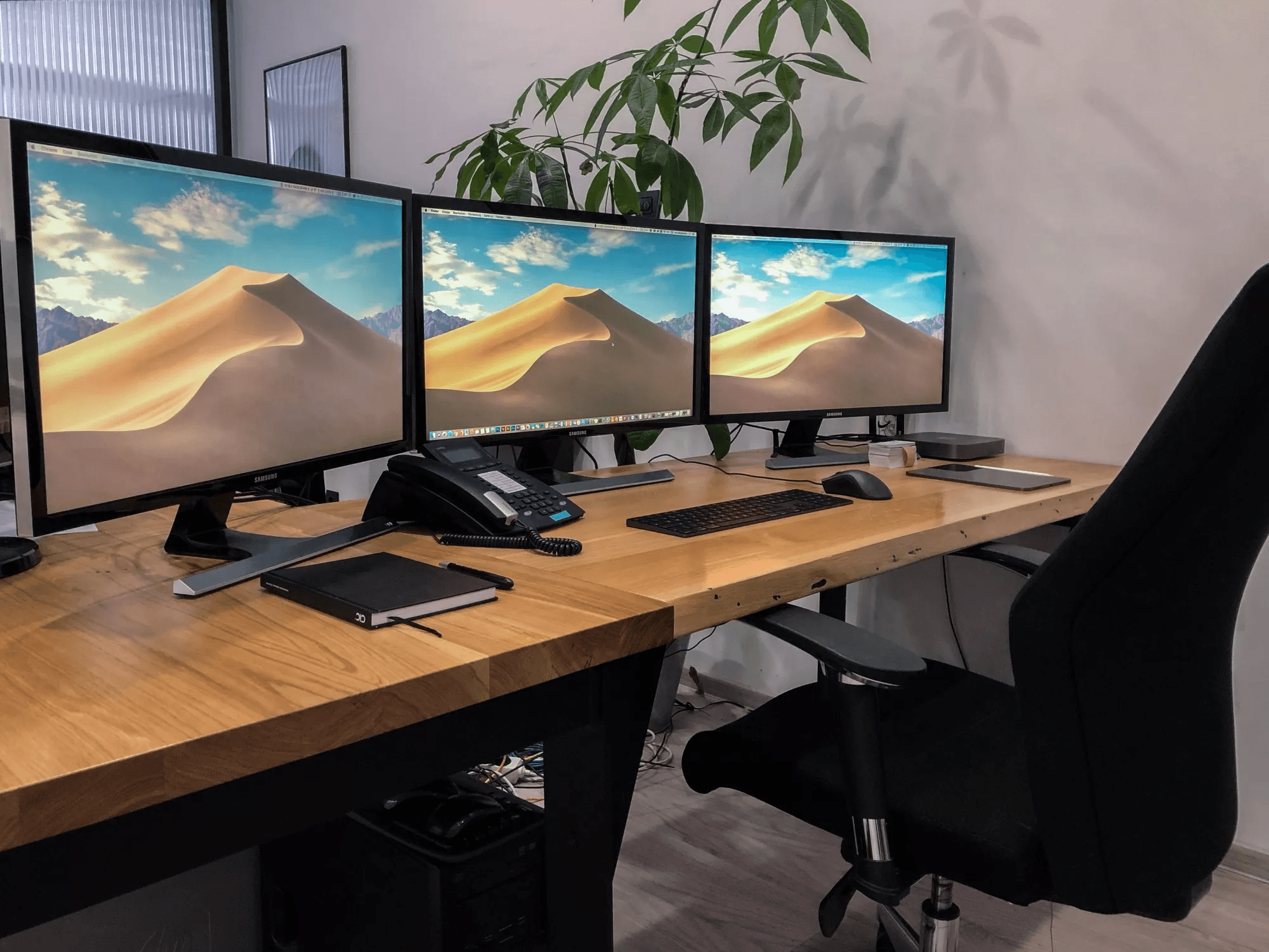 Individueller Schreibtisch - Massivholzplatten aus Eiche für Ihren Tisch 